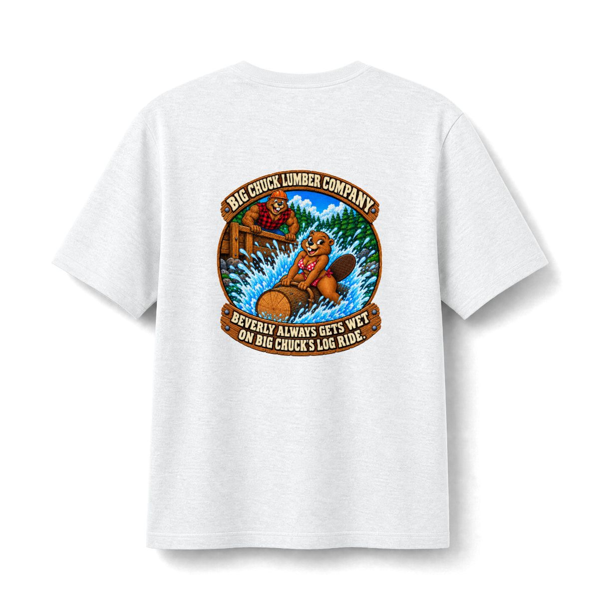 Log Ride t-shirt — back print