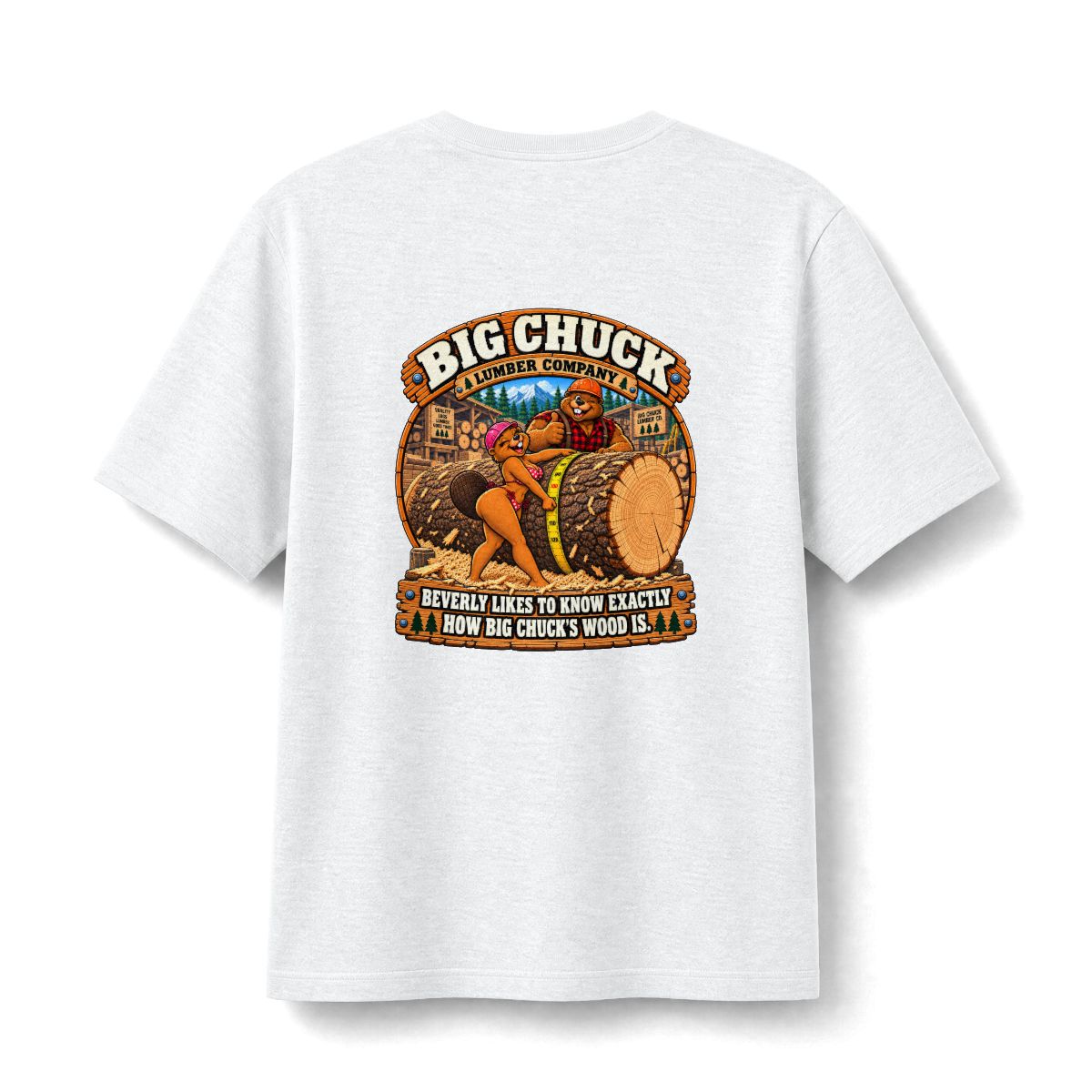 Measure Twice t-shirt — back print