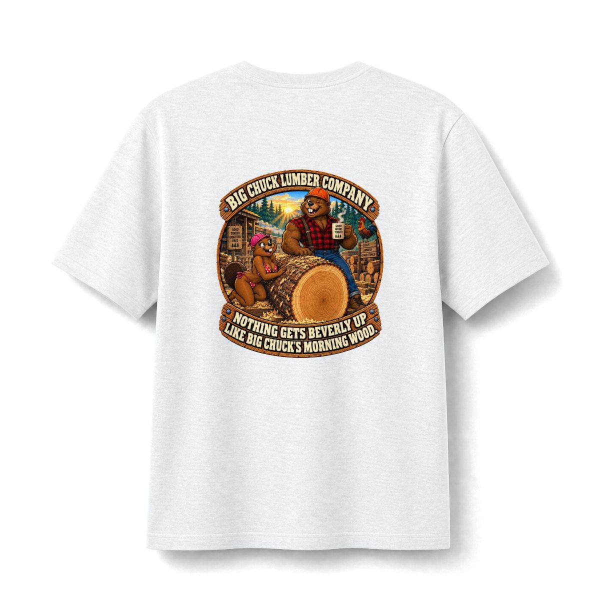 Morning Wood t-shirt — back print
